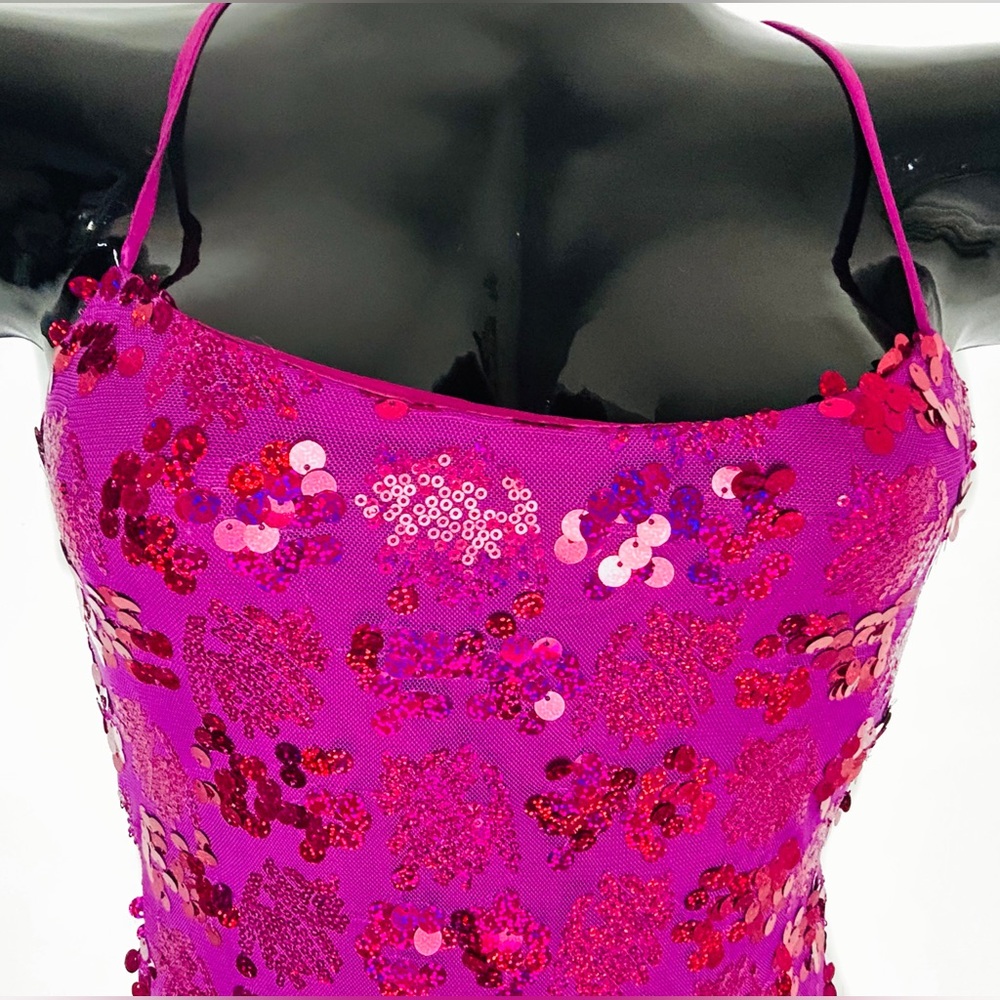 *NWT Fuchsia Sequin Dress - Picture 10 of 15